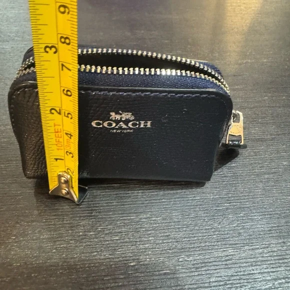 Coach Black Leather Coin Purse - Picture 5 of 6